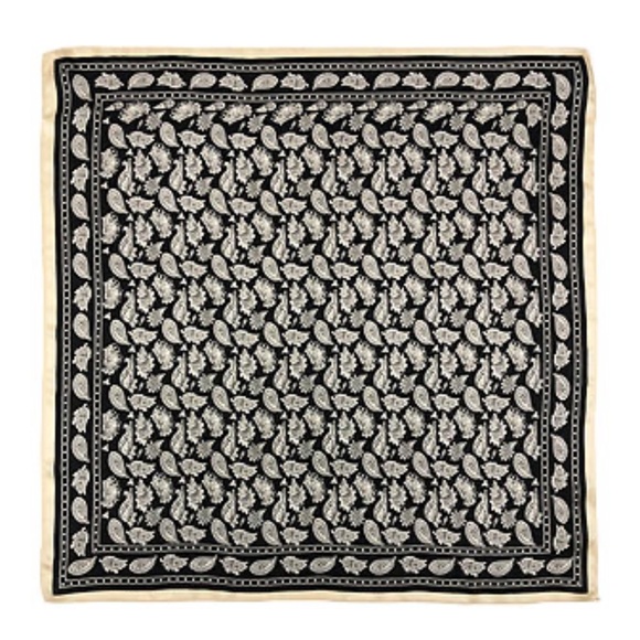 Ava & Aiden Silk Paisley Print Bandana Scarf - Picture 2 of 7
